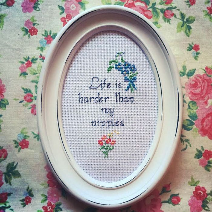 Funny Cross Stitches (17 pics)