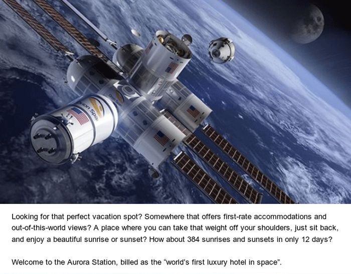 Space Hotel Will Be Cool But Very Expensive (5 pics)