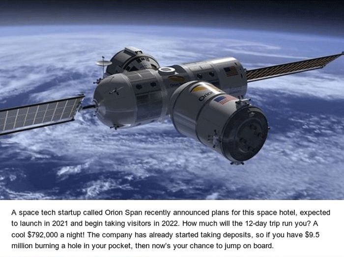 Space Hotel Will Be Cool But Very Expensive (5 pics)