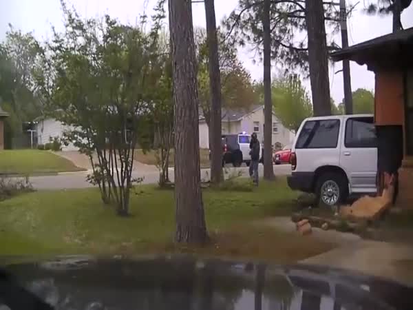 House Explosion Caught on Police Dashcam