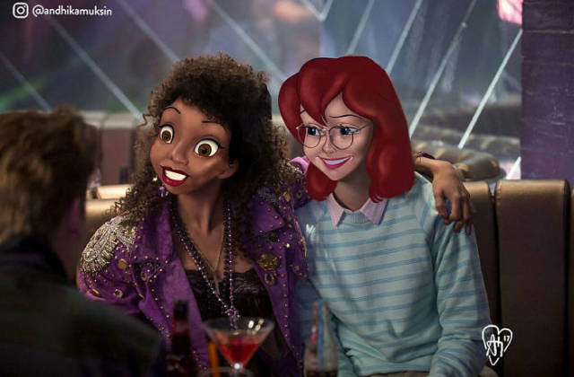 Artist Photoshops Disney Characters Into Celebrity Photos (42 pics)