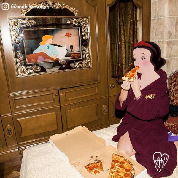 Artist Photoshops Disney Characters Into Celebrity Photos (42 pics)