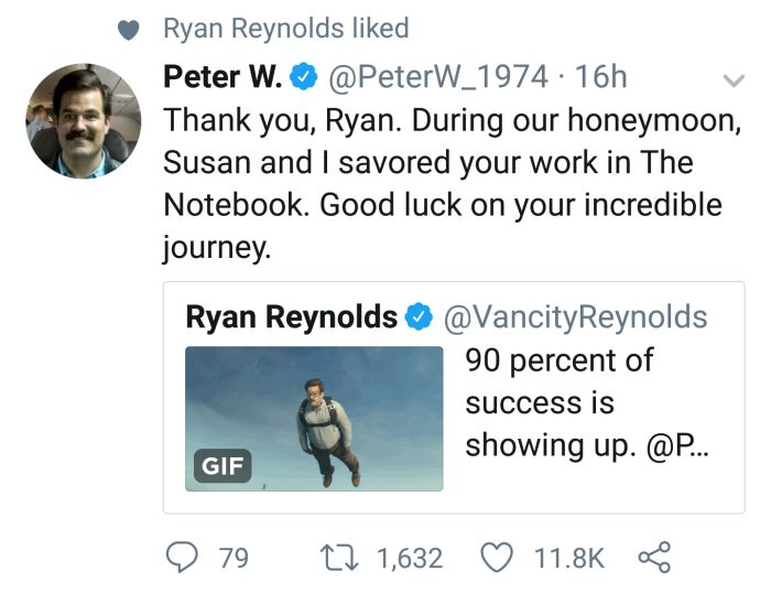 Ryan Reynolds Finally Meets His Match On Twitter (2 pics)