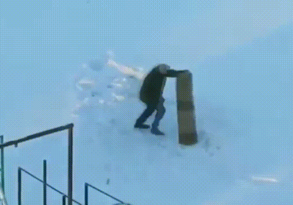 People Lose Against Objects (13 gifs)