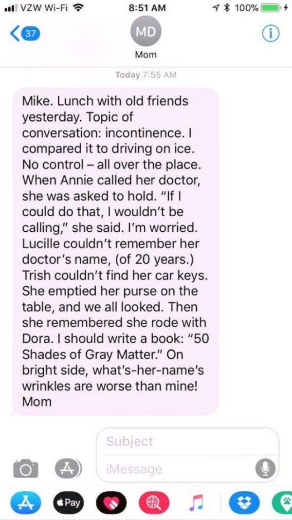 Mike Rowe’s Mom Sends The Most Adorable Texts To Her Son (20 pics)