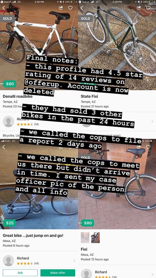 Guy Asks For Help Finding His Girlfriends Stolen Bike (12 pics)