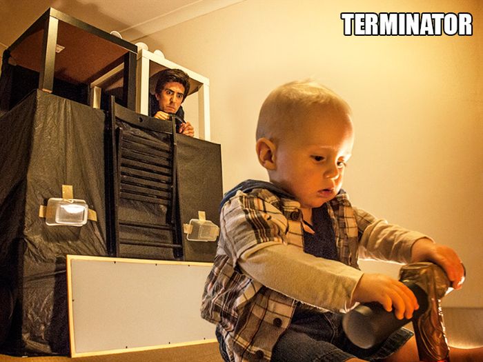 Parents Recreate Movie Scenes With Their Baby (20 pics)