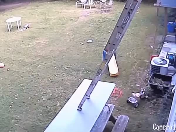 Brilliant Dad Forgets To Practice Safety First