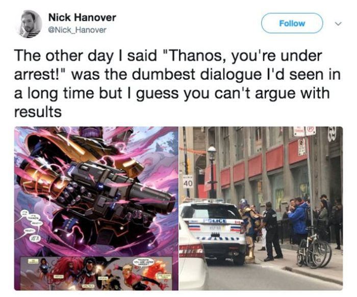 Toronto Police Arrested Thanos (11 pics)