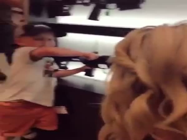 4-Year-Old Boy Knows His Weapon