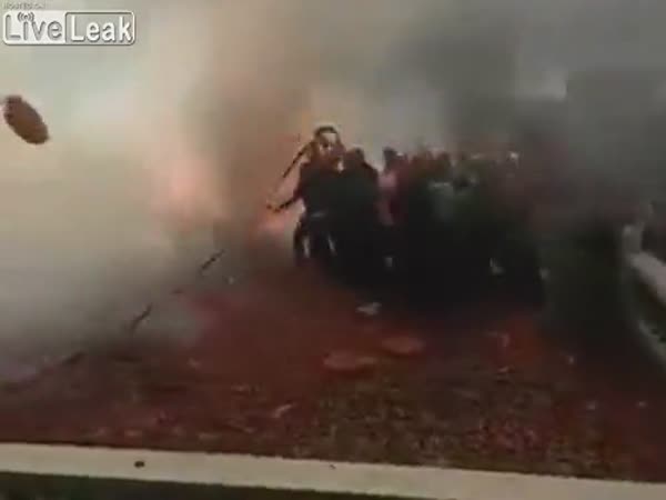 Epic Wedding Firework Gone Wrong