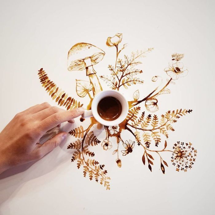 Amazing Art With Coffee And Tea (20 pics)