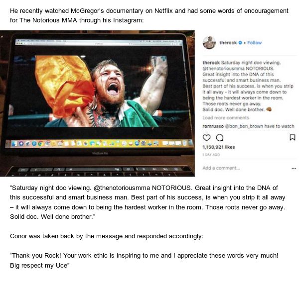 The Rock And Conor McGregor Had A Small Talk Online (3 pics)