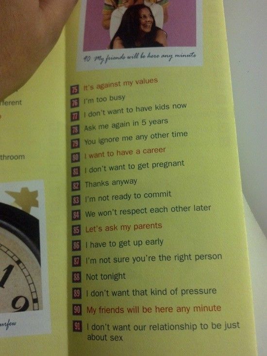 101 Ways To Say No To Sex (7 pics)