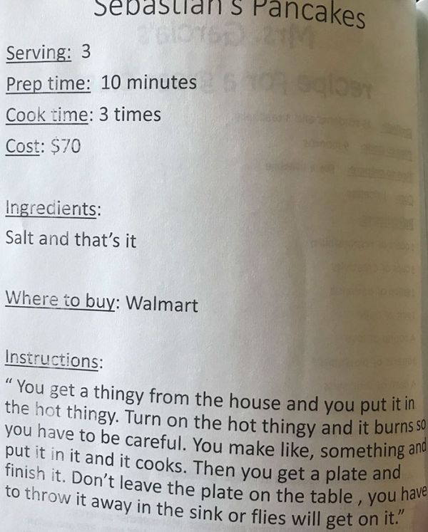 When Toddlers Create Recipes For A Cookbook (4 pics)