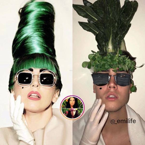 Funny Guy Recreates Celebrity Photos (27 pics)