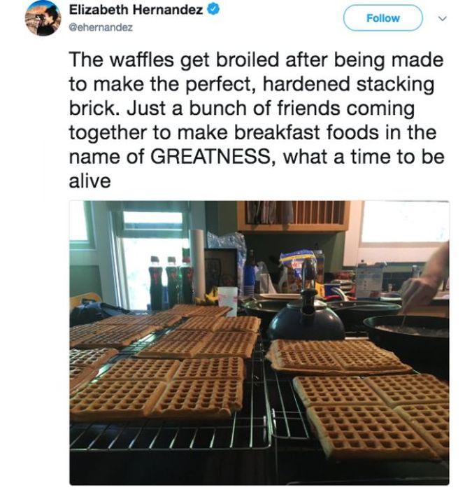 The Waffle Stacking World Record Has Dramatically Been Broken (11 pics)