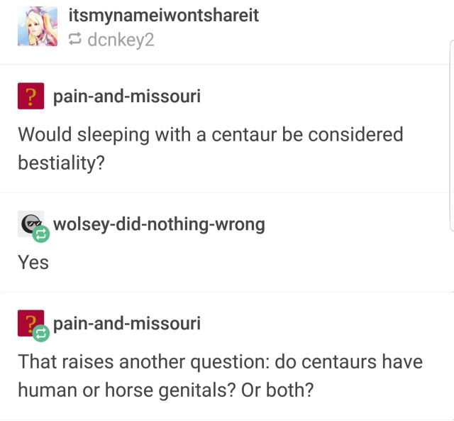 Weird Question About Centaur (3 pics)