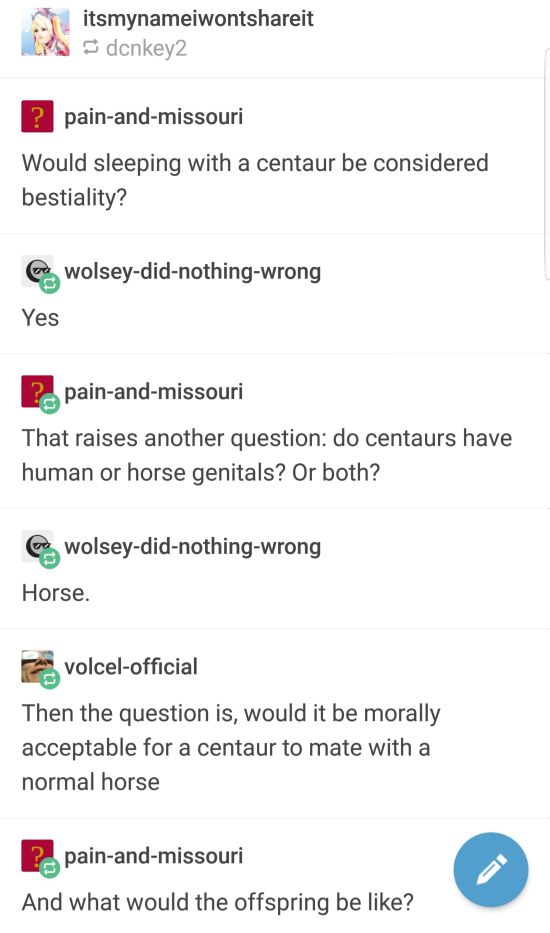 Weird Question About Centaur (3 pics)