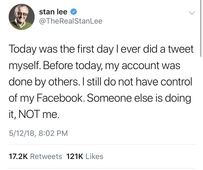 Stan Lee’s Twitter Feed Will Give You All The Feels (10 pics)