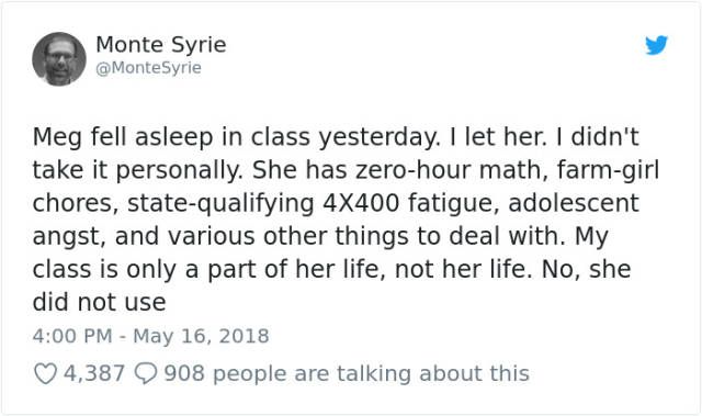 This Teacher’s Reaction To A Student Falling Asleep In His Class Has Received Lots Of Positive Feedback From The Internet (18 pics)