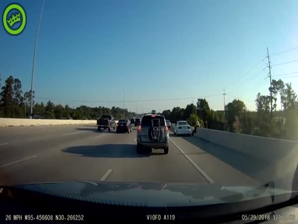 SUV Crashes Into Two Parked Cars