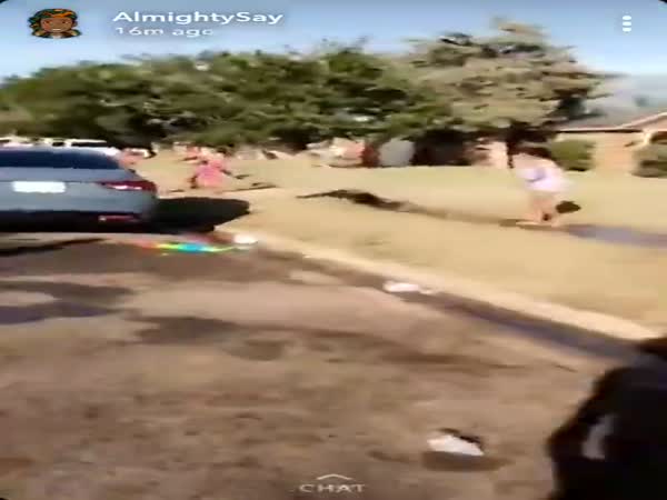 Officer Squirted With Waterguns By Group Of Kids