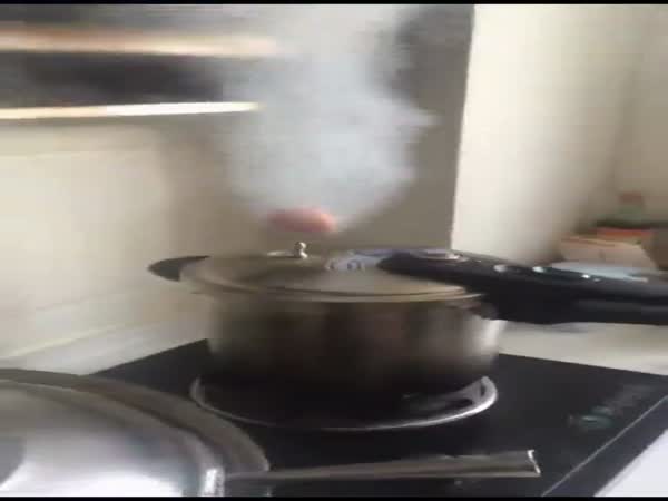 Egg Floats On Steam Out of Pressure Cooker