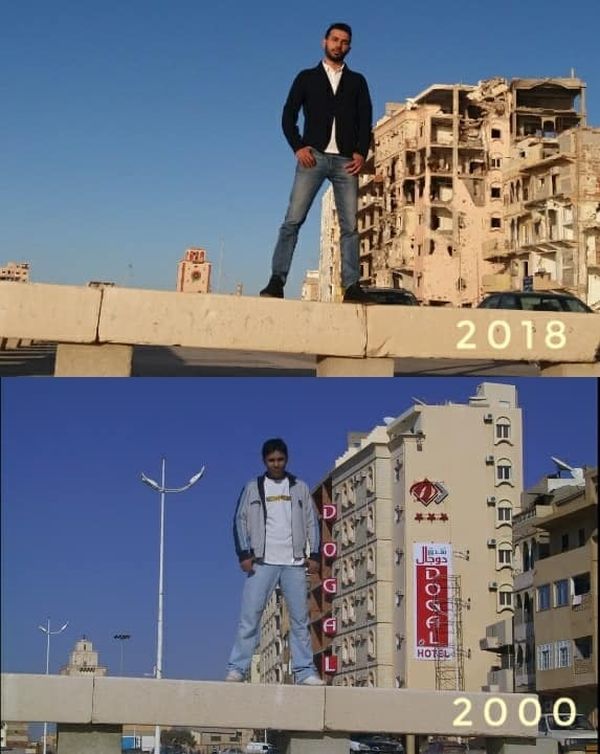 Benghazi, Syria in 2000 And 2018 (4 pics)