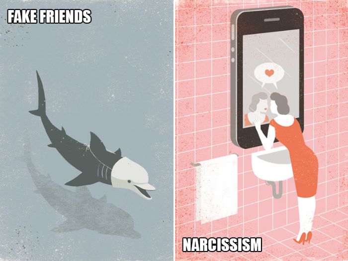 Ironic Caricatures About the Modern World That Will Leave a Bitter Aftertaste (18 pics)