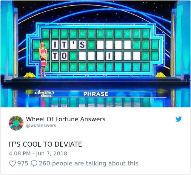 The Only Correct Answers To “Wheel Of Fortune” (38 pics)