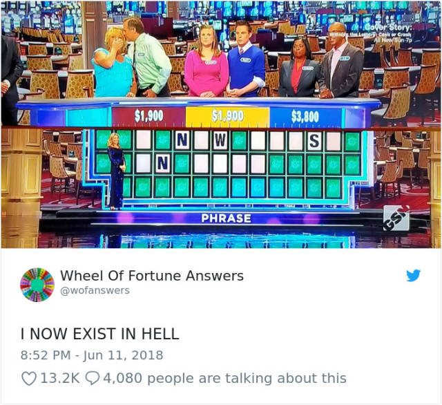 The Only Correct Answers To “Wheel Of Fortune” (38 pics)