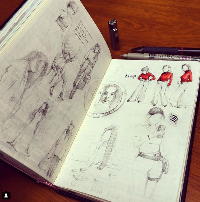 This Artist Keeps the Most Beautiful Sketchbooks I Have Ever Seen (15 pics)