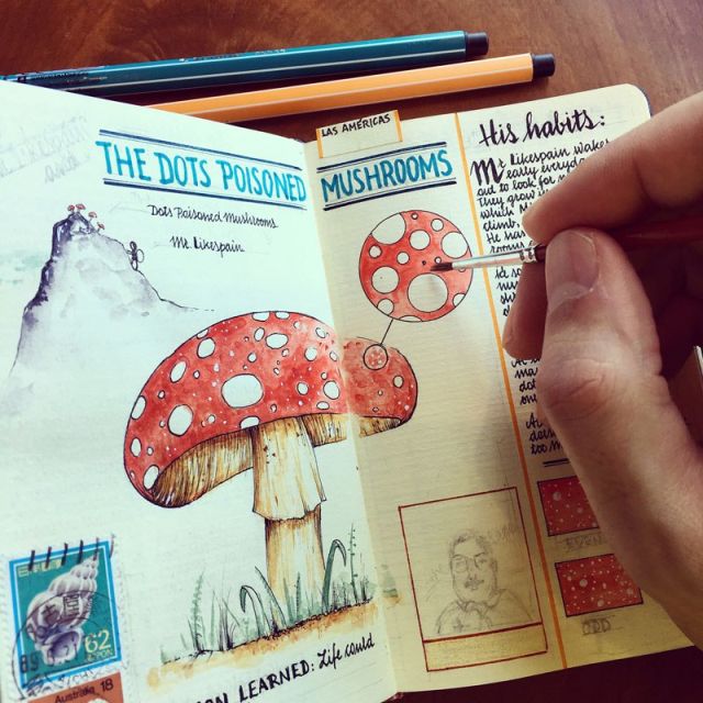 This Artist Keeps the Most Beautiful Sketchbooks I Have Ever Seen (15 pics)