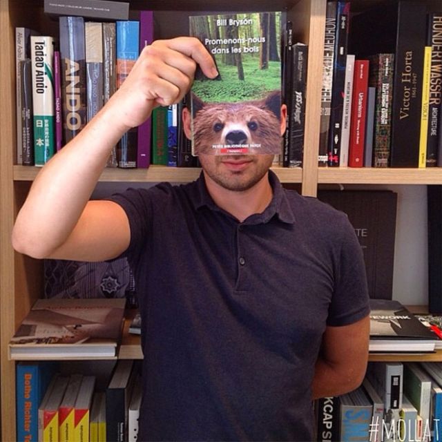 Bookstore Customers Strategically Posing With Seamlessly Matching Book Covers (19 pics)