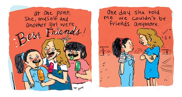 Artist Searches For Her Childhood Bully On Facebook, Doesn’t Expect To Find This (24 pics)
