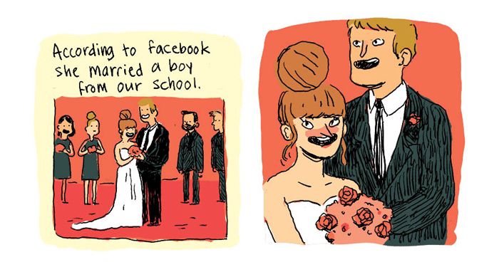 Artist Searches For Her Childhood Bully On Facebook, Doesn’t Expect To Find This (24 pics)