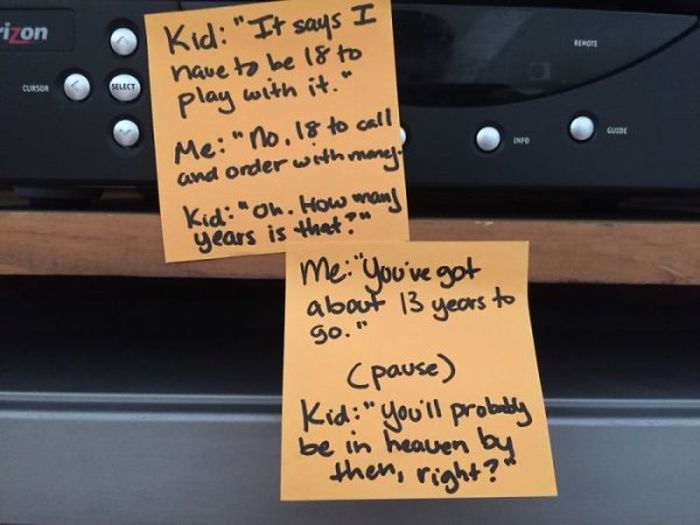 Funny Post-It Notes From A Stay-at-home Dad (38 pics)