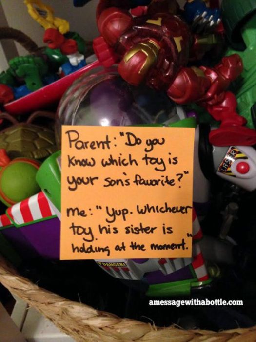 Funny Post-It Notes From A Stay-at-home Dad (38 pics)