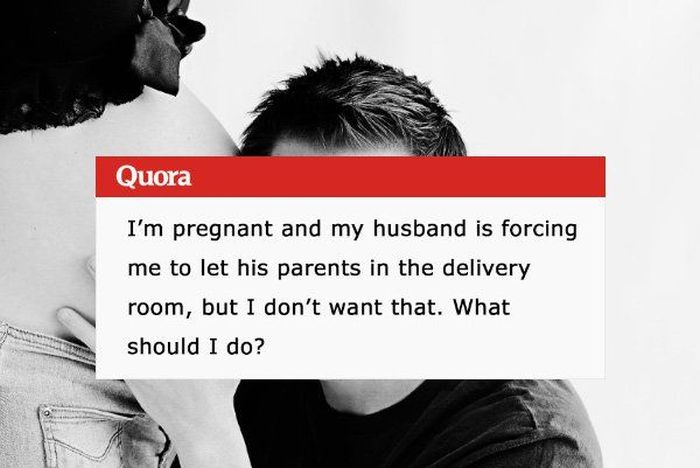 Pregnant Woman Asks What To Do With Husband Who Wants His Parents In The Delivery Room, Gets Best Advice Ever (9 pics)