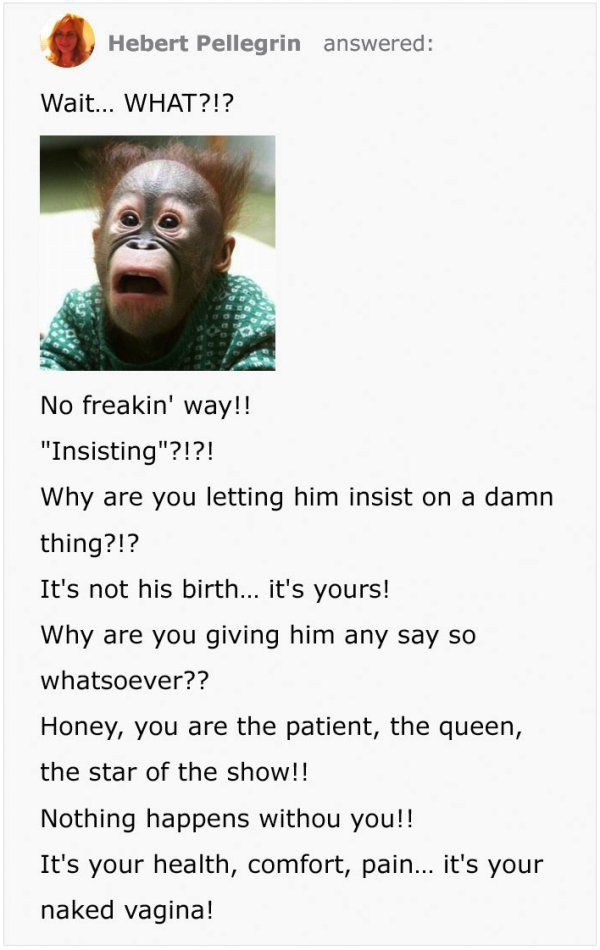 Pregnant Woman Asks What To Do With Husband Who Wants His Parents In The Delivery Room, Gets Best Advice Ever (9 pics)