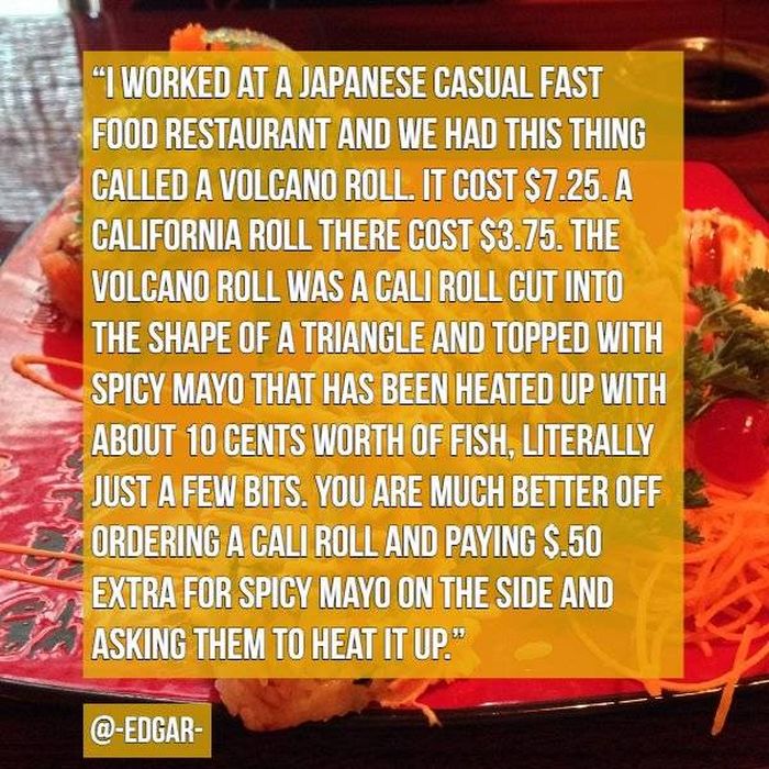 Restaurant Employees Explain What You Should Never Order In The Restaurants (17 pics)