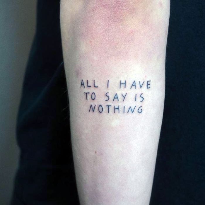People Trust This Tattoo Artist As He Writes Whatever He Wants On Their Bodies (14 pics)