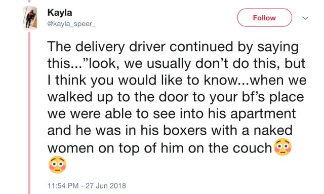 Cheating Revealed By A Delivery Guy (14 pics)