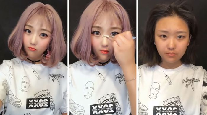 Girls Remove Their Makeup (21 pics)