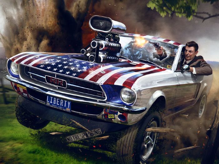Badass Presidential Portraits (19 pics)