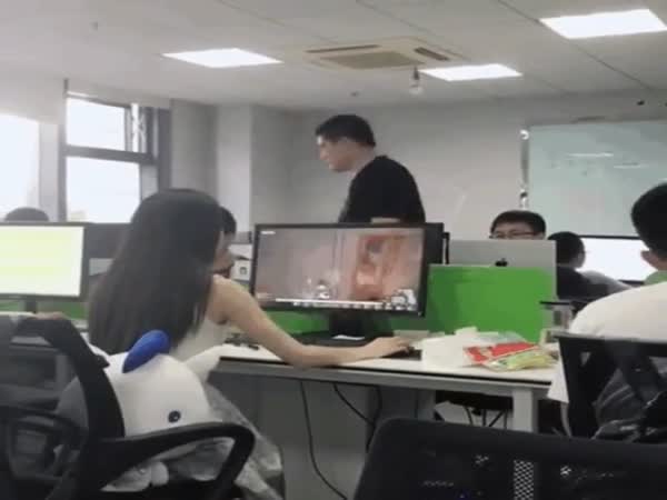 When You're Chilling And Your Boss Walks In