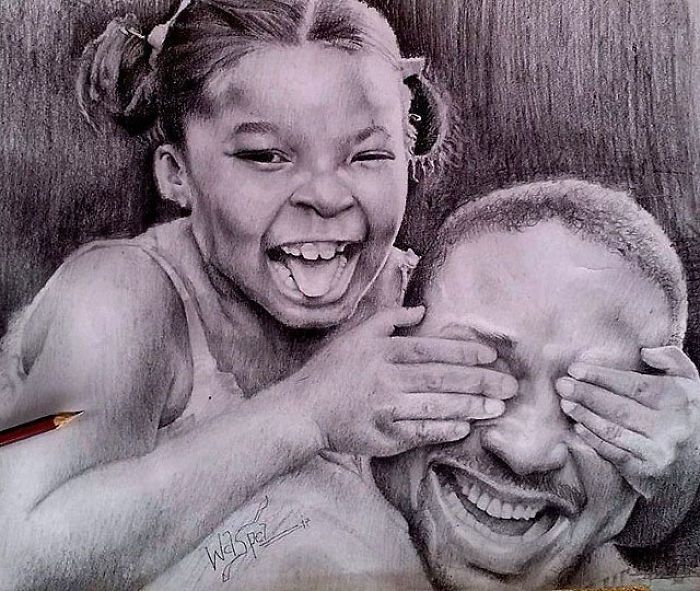 11-Year-Old Kid From Nigeria Creates Hyperrealistic Drawings (17 pics)