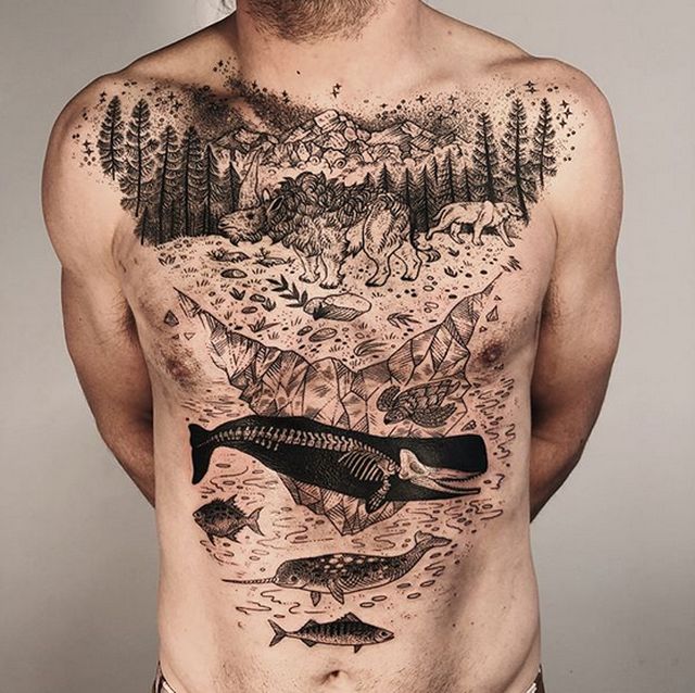 Nature-Inspired Tattoos (23 pics)