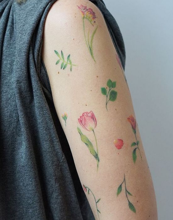 Nature-Inspired Tattoos (23 pics)
